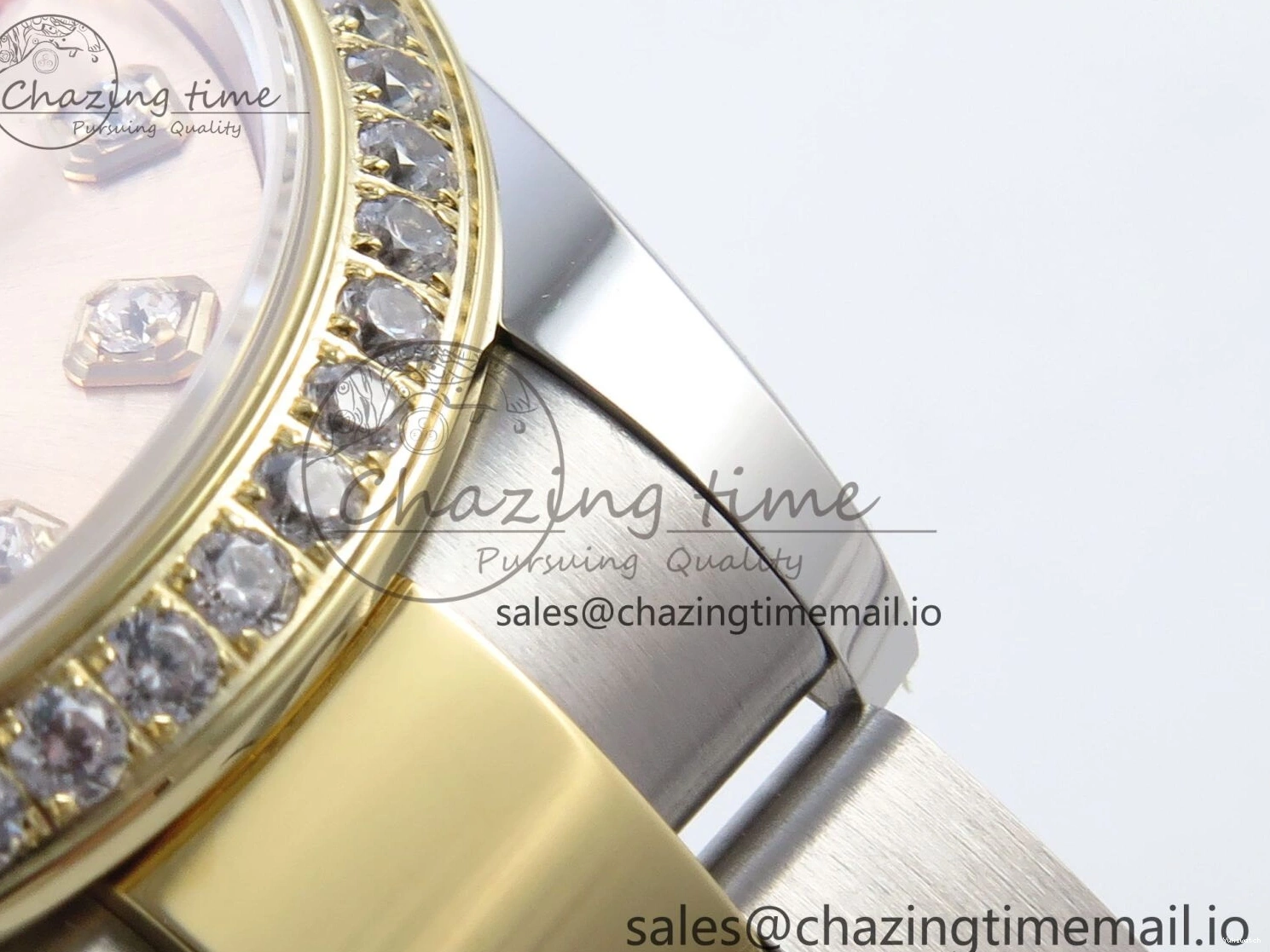 Diamonds Bezel ETA Oyster Best DateJust YG Edition Diamonds 904L 31 1:1 SS on Dial ARF 278383RBR Steel 2688 Bracelet YG 0518